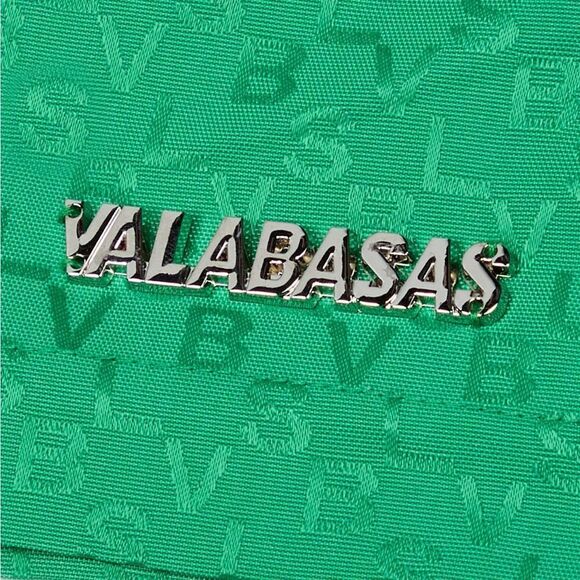 VALABASAS SIGNATURE‎ SCRIPT" GREEN NYLON SHORTS size XL nwt - Picture 2 of 7